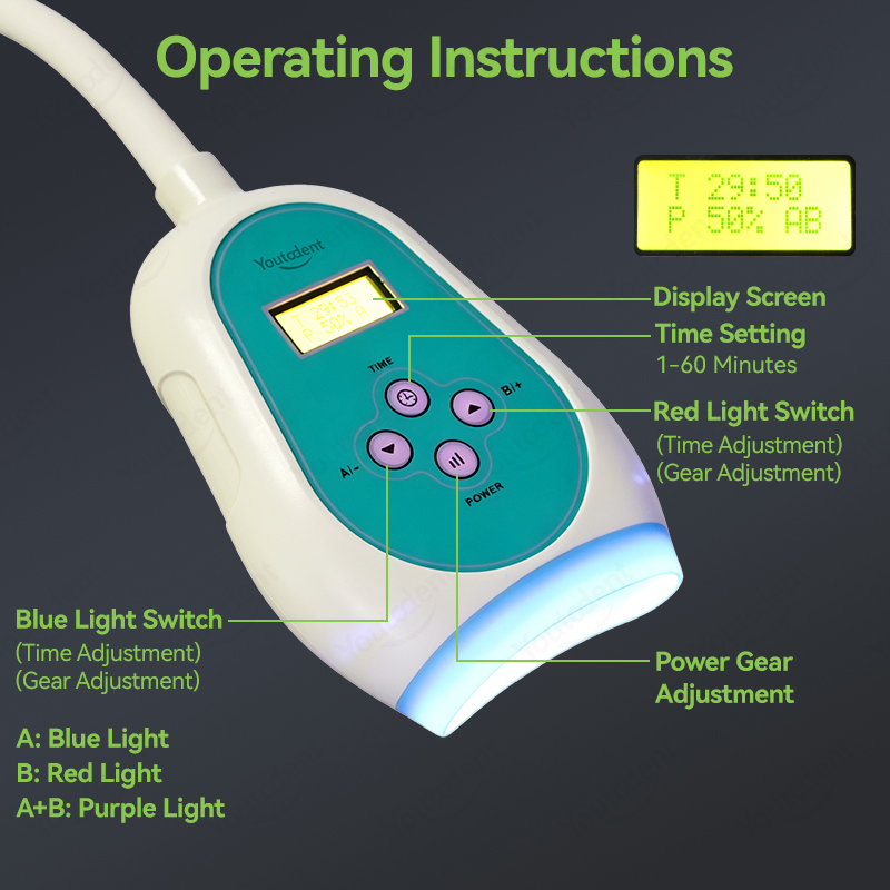 50W Dental Touch Screen 3 Colo - Teeth Whitening Dental 评论和价格
