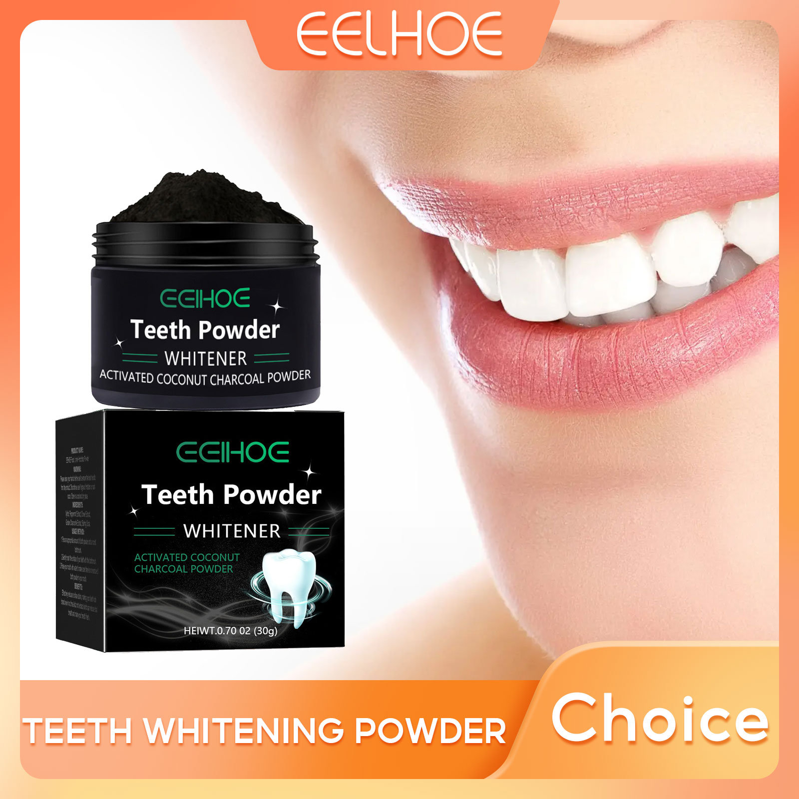 EELHOE Charcoal Powder for Tee - Whitening Powder Activated 评论和价格