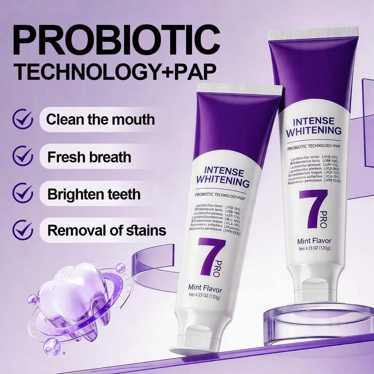 7-Pro Probiotic Whitening Toot - Teeth Whitening That Works 评论和价格