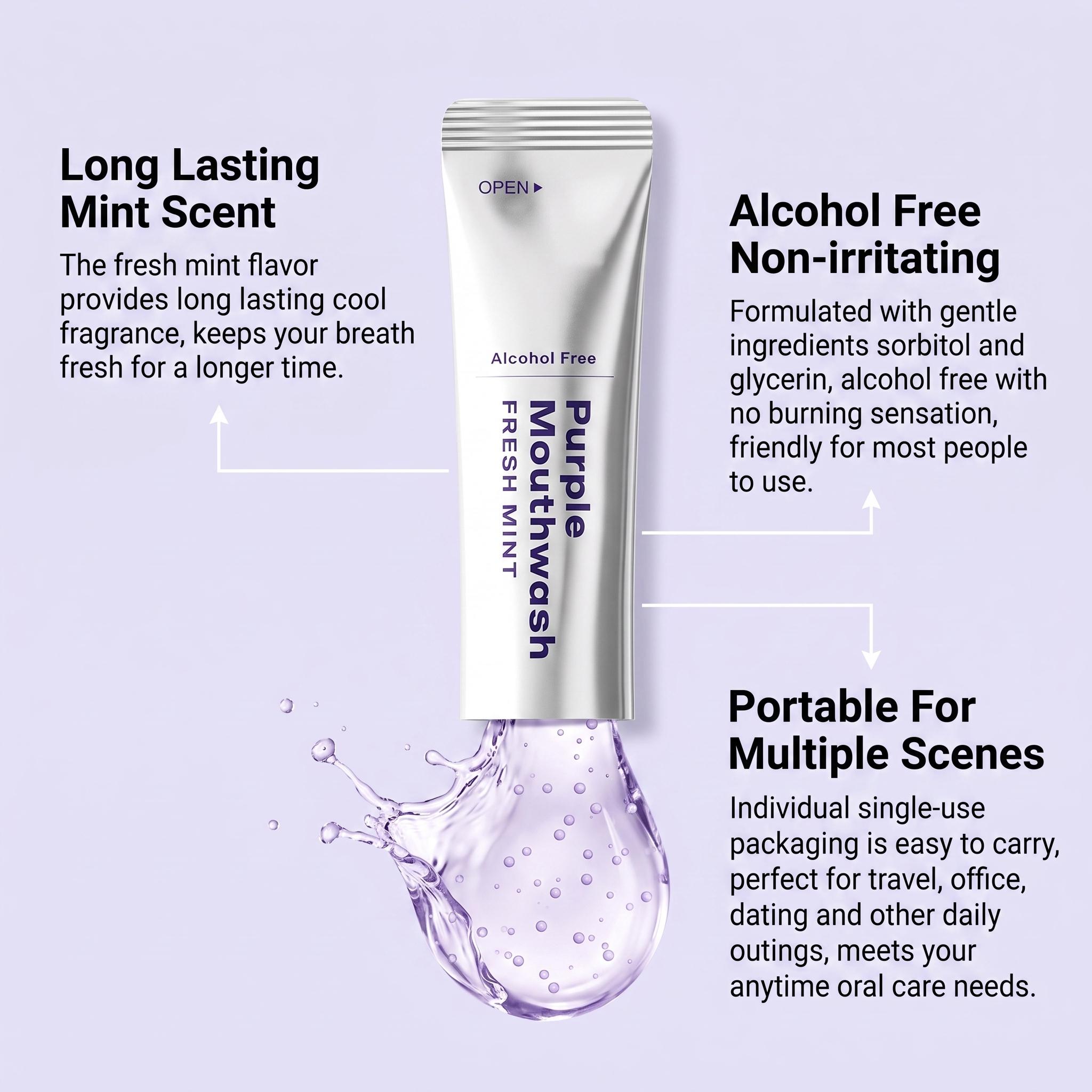 20Pack Purple Mouthwash For Te - Teeth Whitening Xylitol 评论和价格