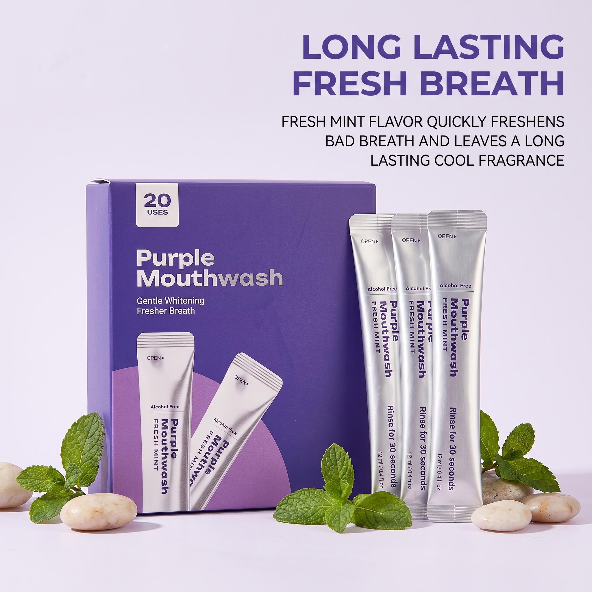 20Pack Purple Mouthwash For Te - Teeth Whitening Xylitol 评论和价格
