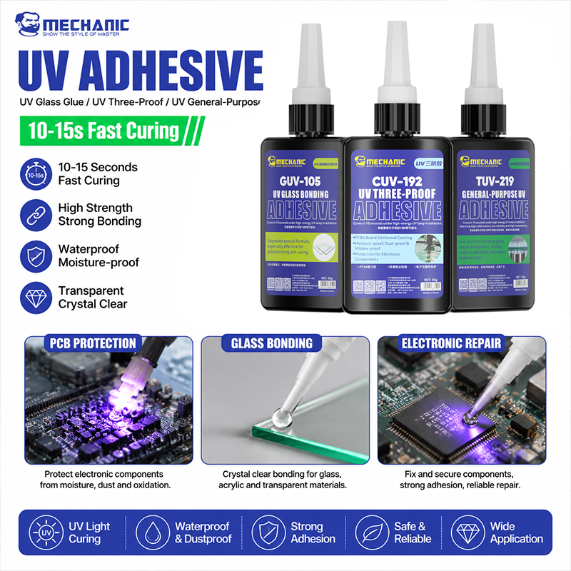 MECHANIC UV Glass Bonding Adhe - Uv Whitening Kit 评论和价格