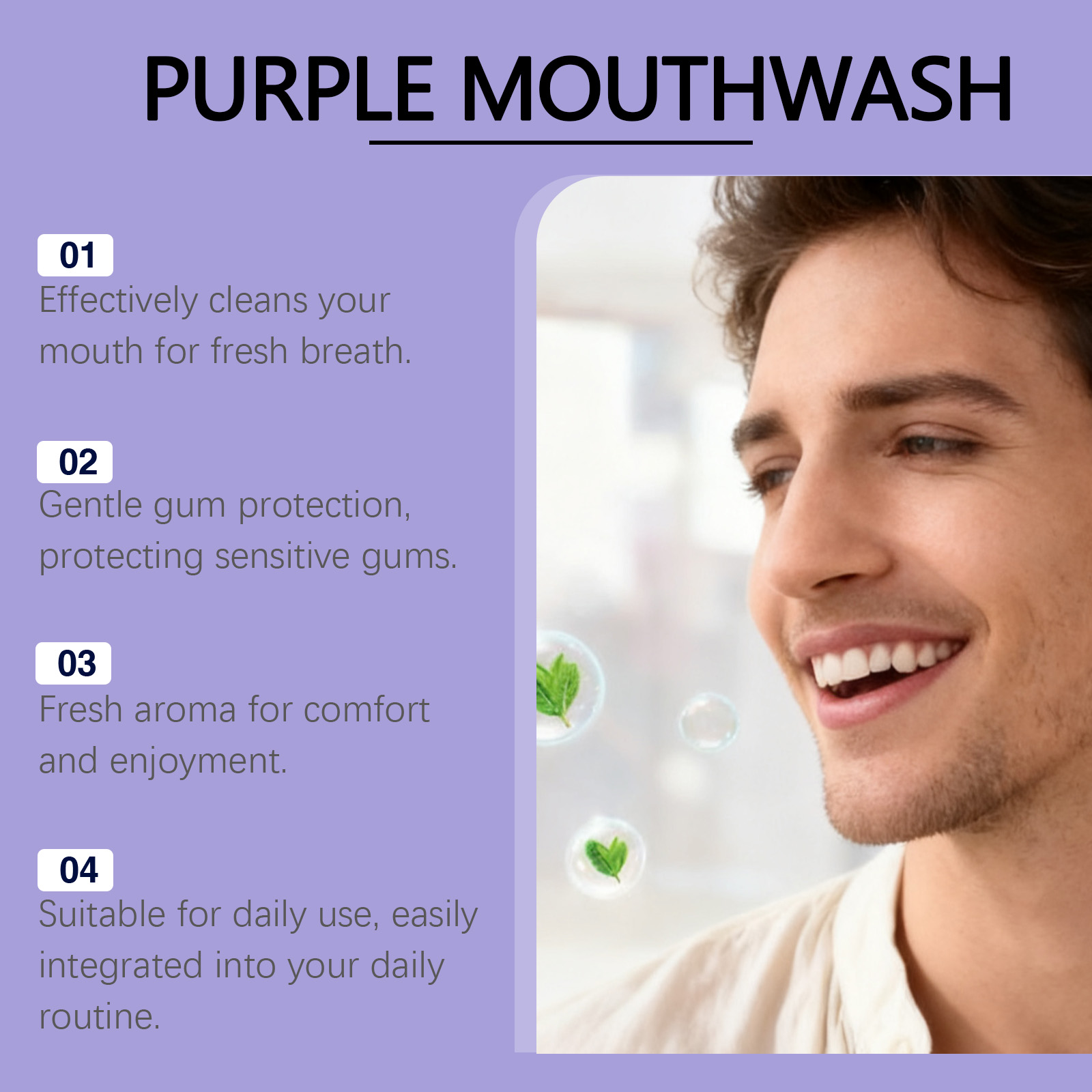 Individual Pack Purple Mouthwa - Teeth Whitening Xylitol 评论和价格