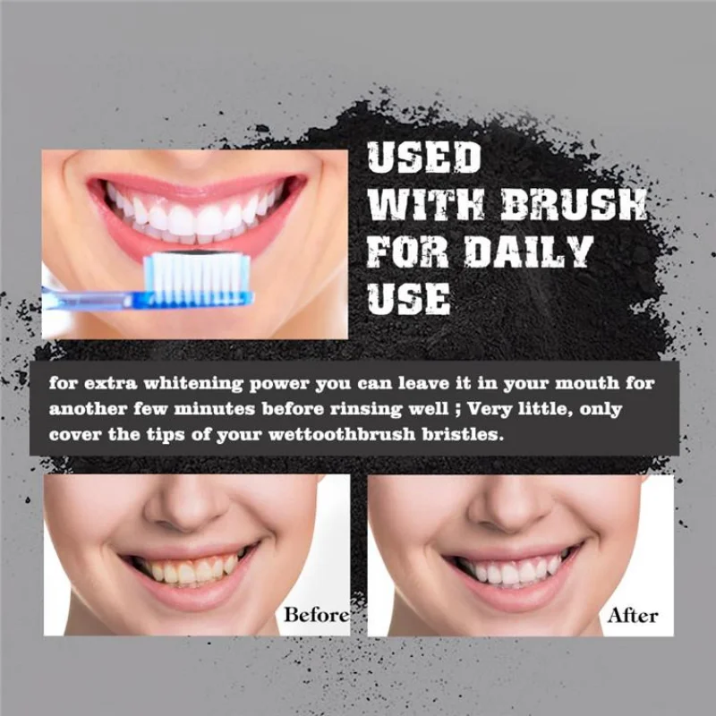 Food Grade Teeth Powder Charco - Whitening Powder Activated 评论和价格